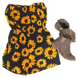 🌸SHEIN 🌻 Sunflower Romper 🌻